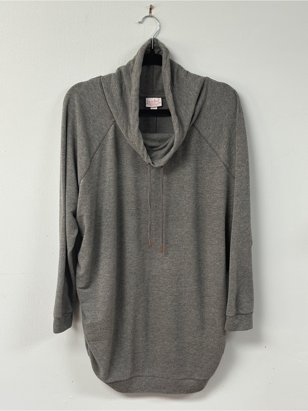 Isabel Maternity by Ingrid & Isabel Cowl Neck Tunic Sweatshirt XXL Gray - Picture 1 of 9